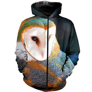 3D All Over Printed Barn owl Shirts And Shorts DT131203