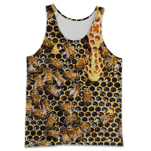 3D All Over Printed Bees Shirts And Shorts HD121201