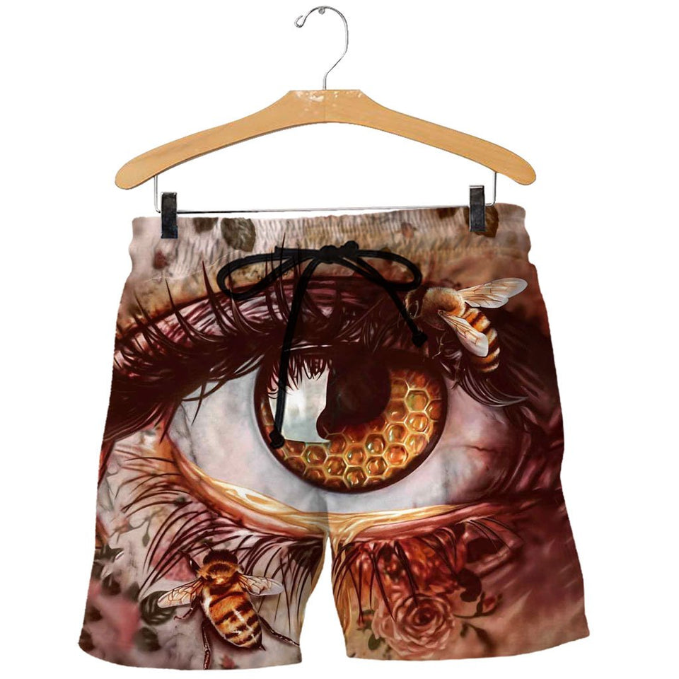 3D All Over Printed Bees Shirts And Shorts DT15071903