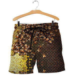 3D All Over Printed Bees Shirts And Shorts HD121202