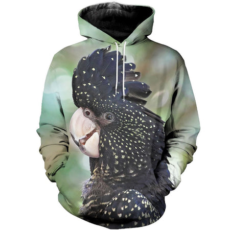3D All Over Printed Black Cockatoo Shirts And Shorts DT02041903