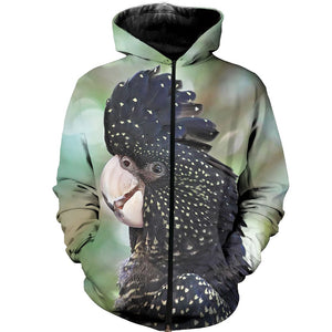 3D All Over Printed Black Cockatoo Shirts And Shorts DT02041903