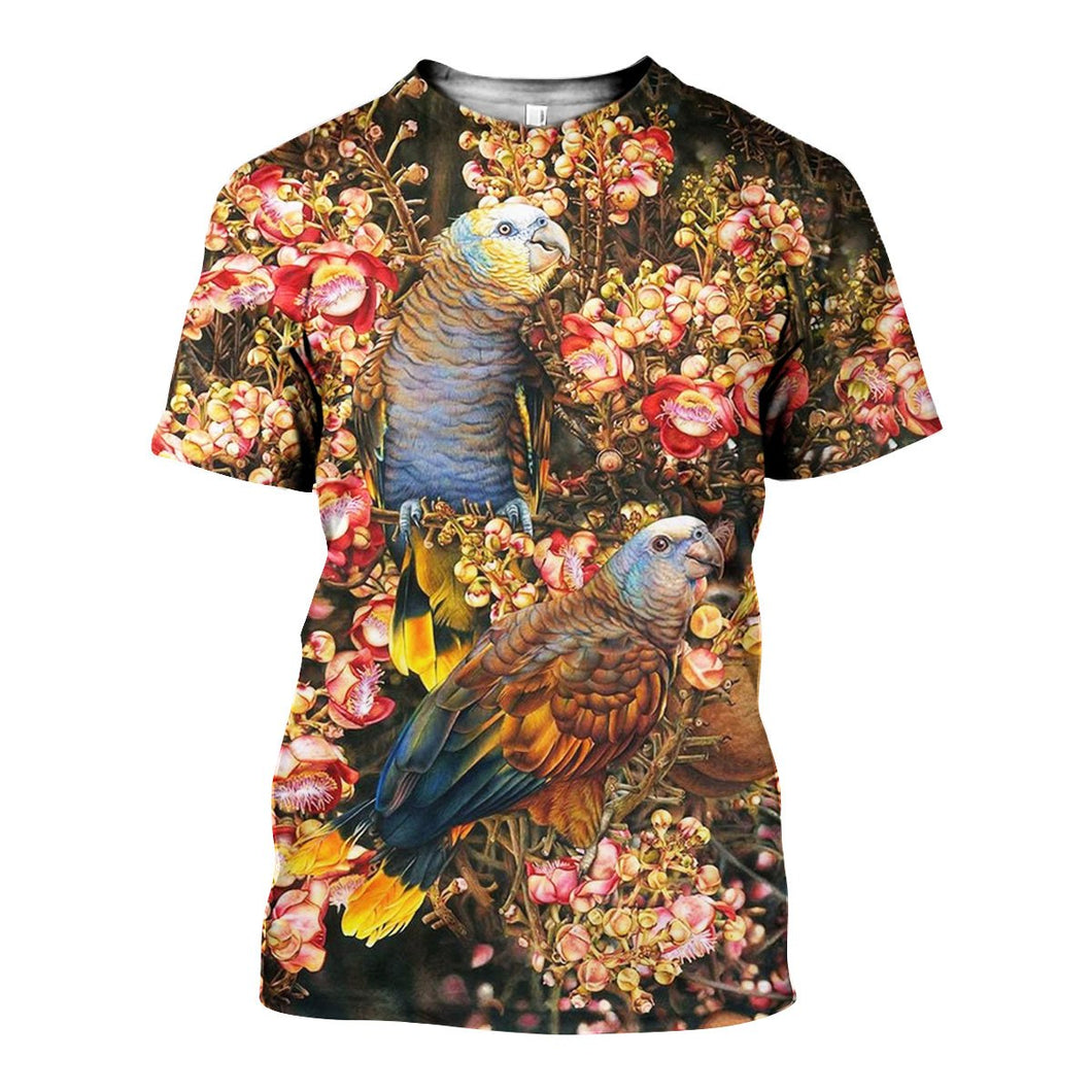 3D All Over Printed Parrot Shirts And Shorts DT101101