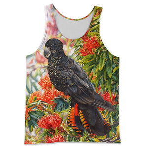 3D All Over Printed Black Cockatoo Shirts And Shorts DT12091905