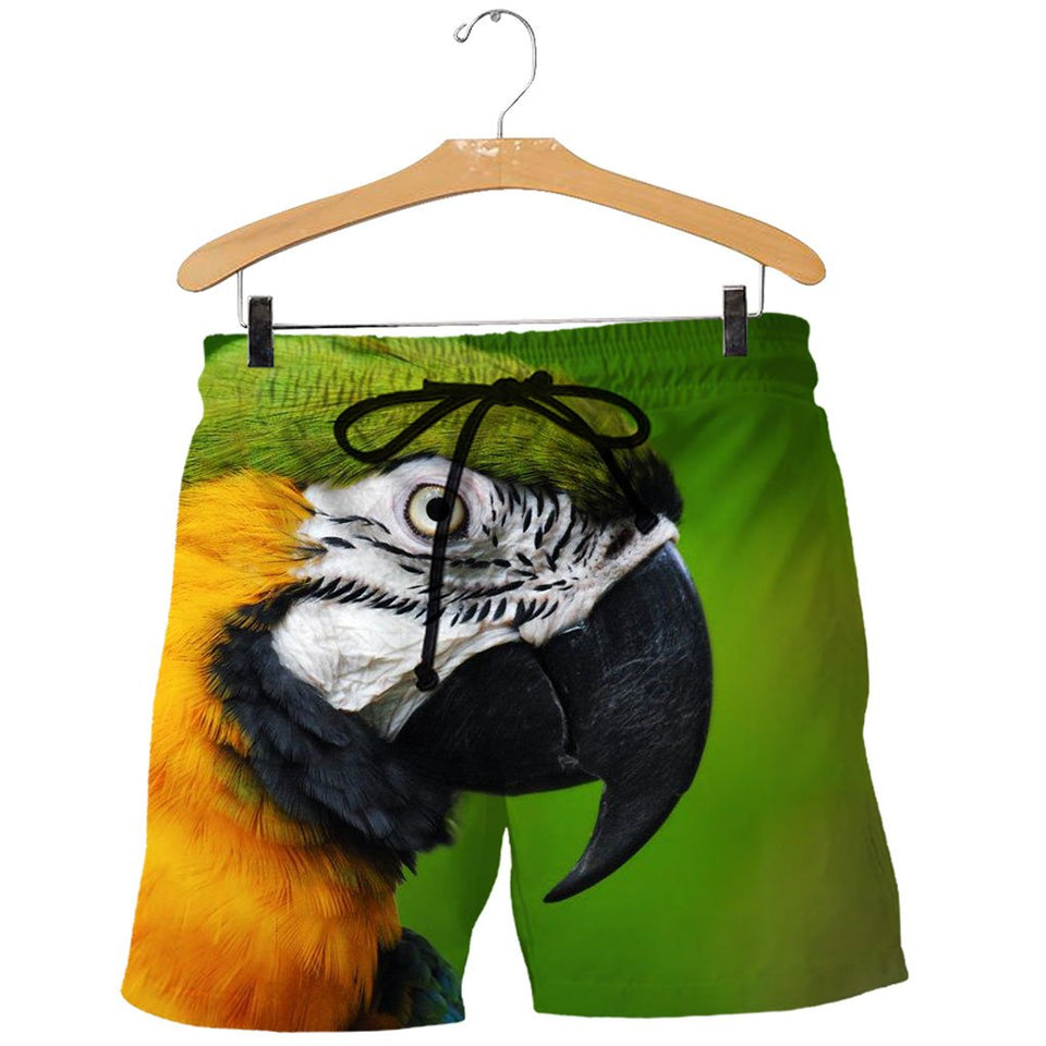 3D All Over Printed Blue and Yellow Macaw Shirts And Shorts DT231101