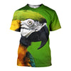 3D All Over Printed Blue and Yellow Macaw Shirts And Shorts DT231101