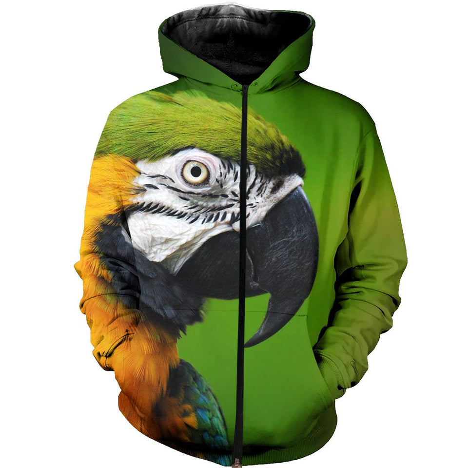 3D All Over Printed Blue and Yellow Macaw Shirts And Shorts DT231101