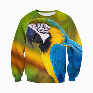 3D All Over Printed Blue and Yellow Macaw Shirts And Shorts DT231102