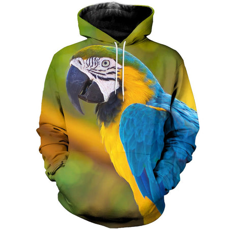 3D All Over Printed Blue and Yellow Macaw Shirts And Shorts DT231102