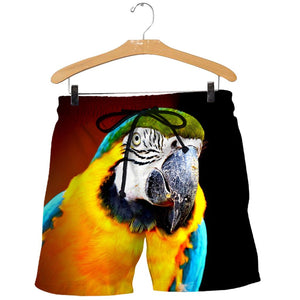 3D All Over Printed Blue and Yellow Macaw Shirts And Shorts DT231106