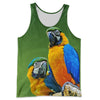 3D All Over Printed Blue and Yellow Macaw Shirts And Shorts DT091108