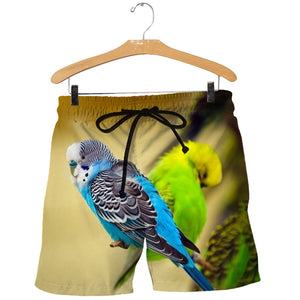 3D All Over Printed Budgerigar Shirts And Shorts DT08081902
