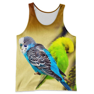 3D All Over Printed Budgerigar Shirts And Shorts DT08081902
