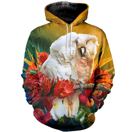3D All Over Printed Cockatoo Shirts And Shorts DT01041901