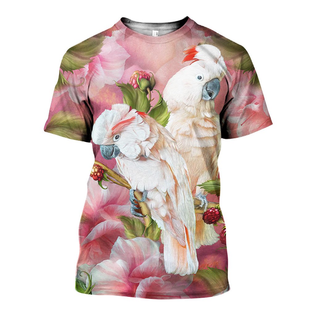 3D All Over Printed Cockatoo Shirts And Shorts DT191115