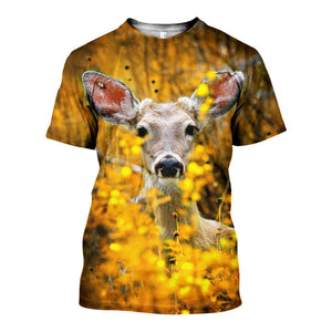 3D All Over Printed Deer Shirts And Shorts DT03061903