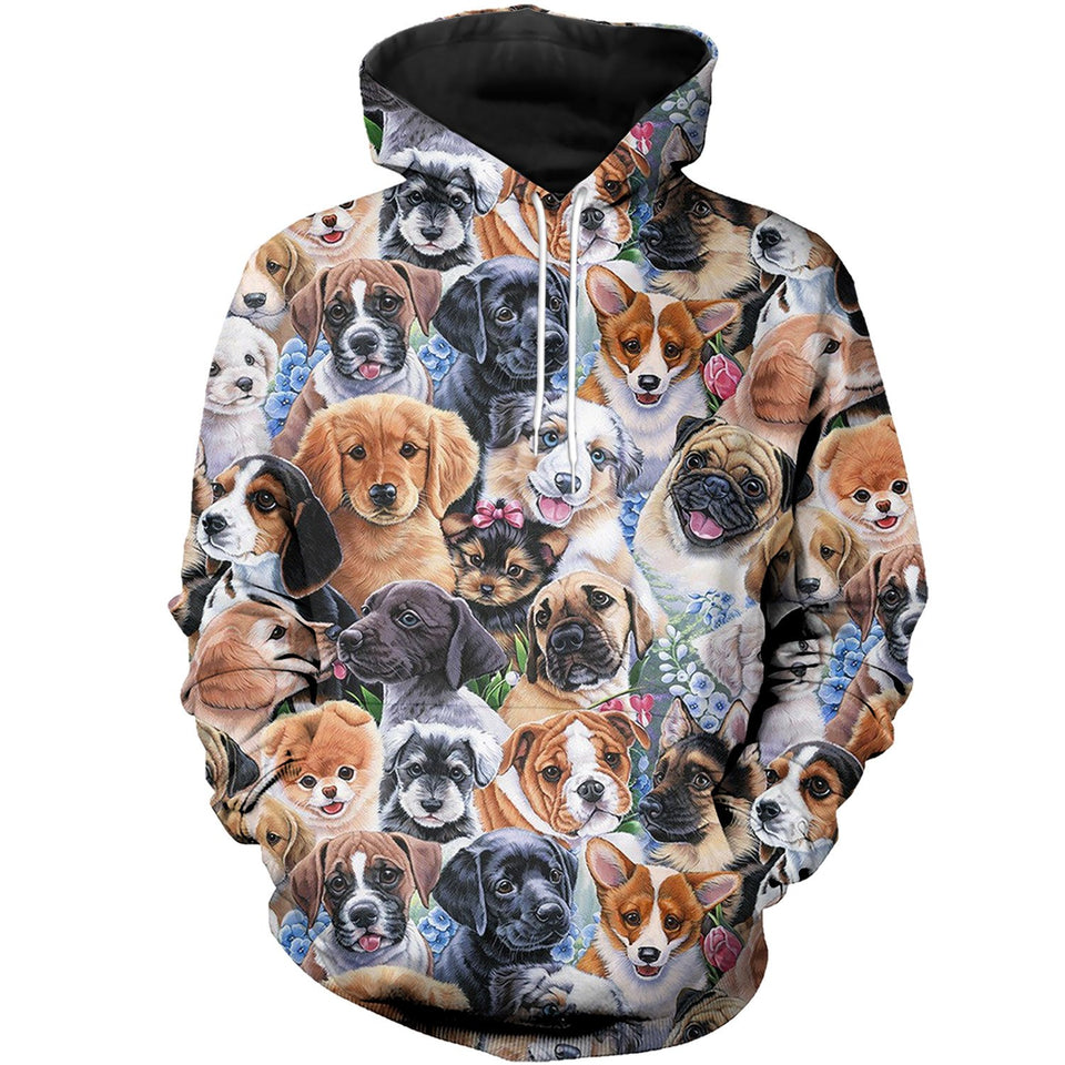 3D All Over Printed Dogs Shirts And Shorts DT23081915