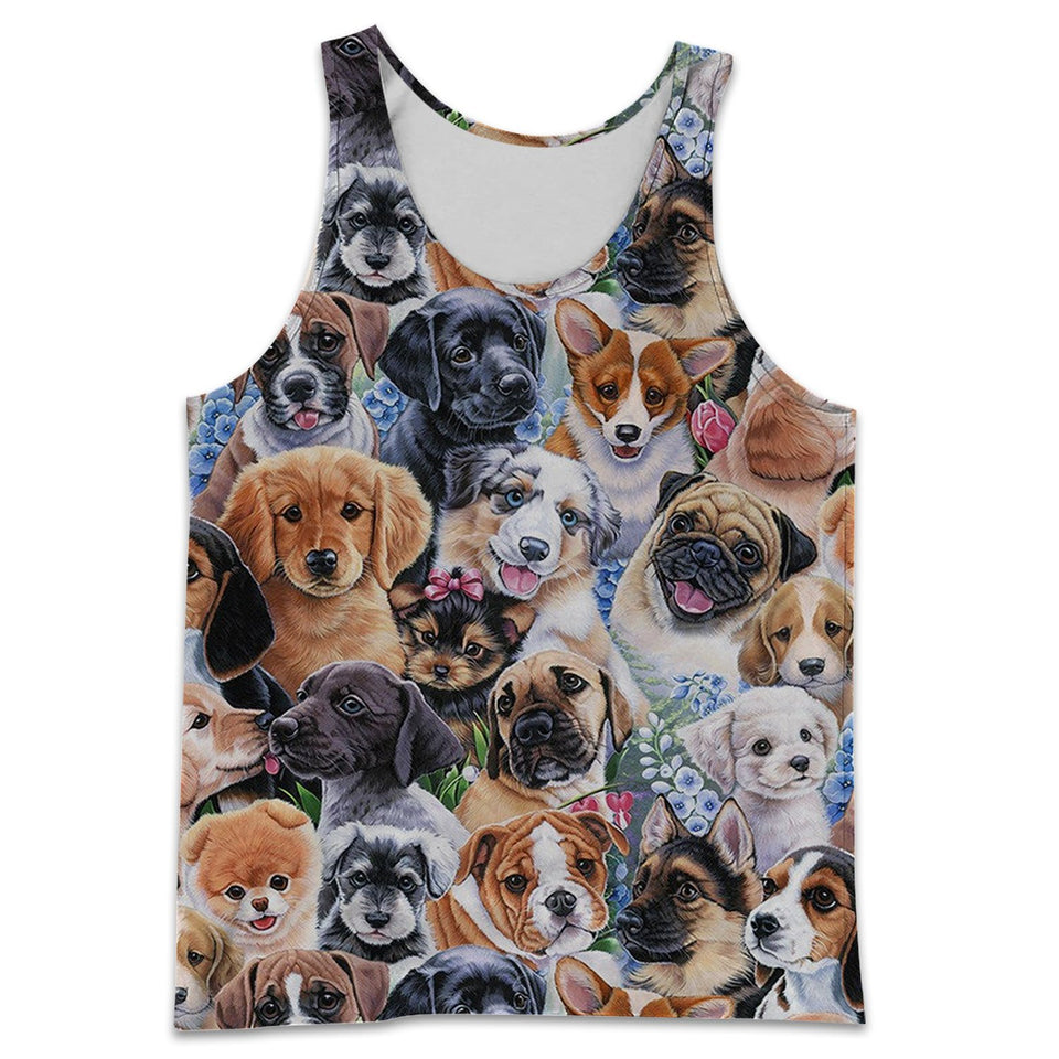3D All Over Printed Dogs Shirts And Shorts DT23081915