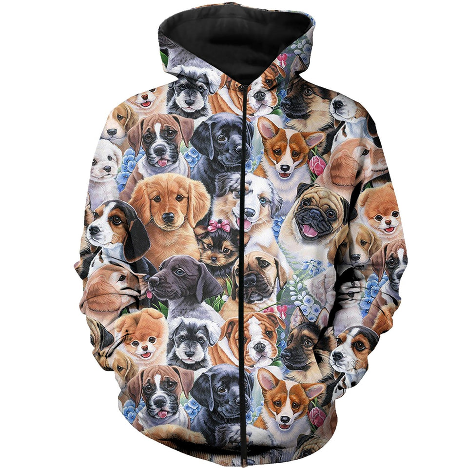 3D All Over Printed Dogs Shirts And Shorts DT23081915