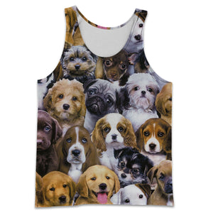 3D All Over Printed Dogs Shirts And Shorts DT23081916