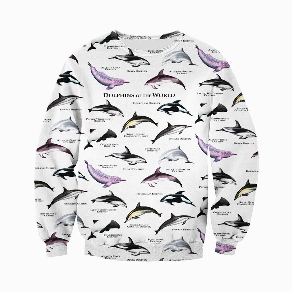 3D All Over Printed Dolphins Shirts And Shorts DT27051901