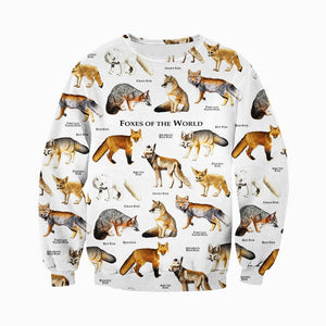 3D All Over Printed Fox Shirts And Shorts DT051202