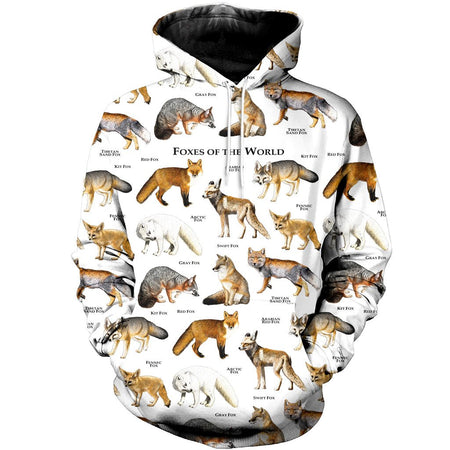 3D All Over Printed Fox Shirts And Shorts DT051202