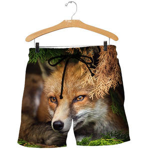 3D All Over Printed Fox Shirts And Shorts DT171107