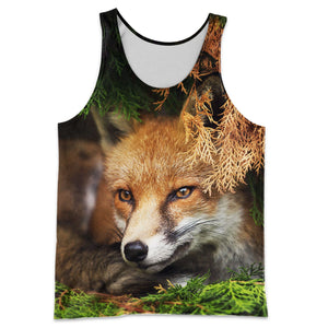 3D All Over Printed Fox Shirts And Shorts DT171107