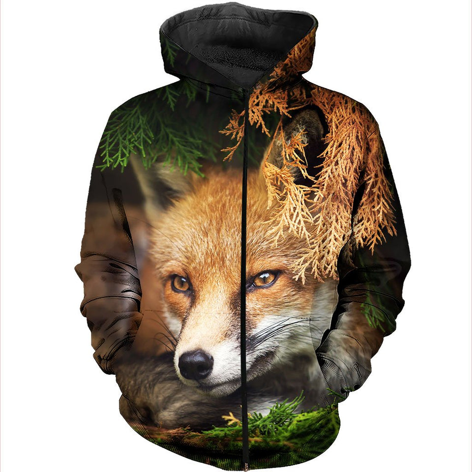 3D All Over Printed Fox Shirts And Shorts DT171107