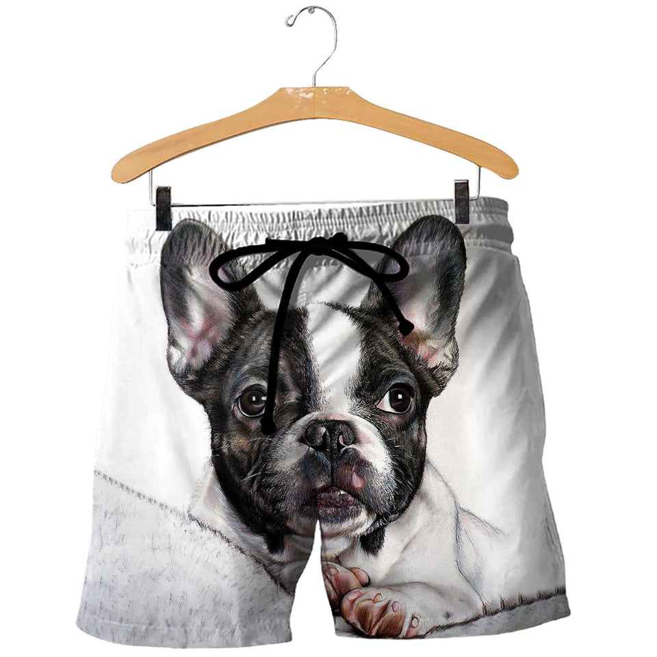 3D All Over Printed French Bulldog Shirts And Shorts DT23081908