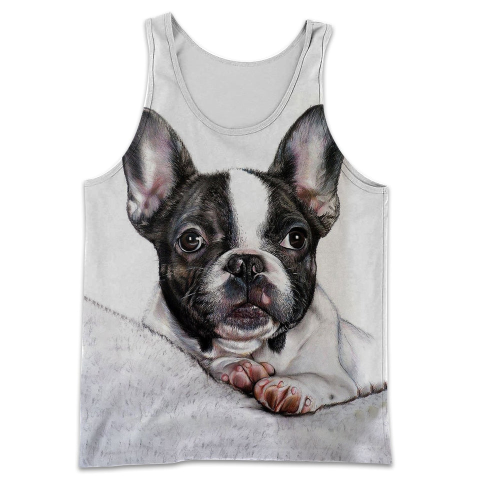 3D All Over Printed French Bulldog Shirts And Shorts DT23081908