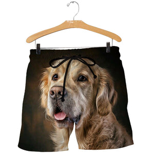 3D All Over Printed Golden Retriever Shirts And Shorts DT171109