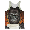 3D All Over Printed Gorilla Shirts And Shorts DT23081917