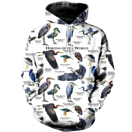 3D All Over Printed Herons Of The World Shirts And Shorts DT22031908