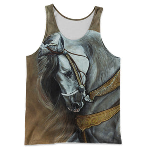 3D All Over Printed Horse Shirts And Shorts DT121102