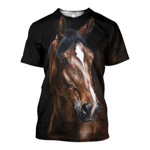 3D All Over Printed Horse Shirts And Shorts DT121103