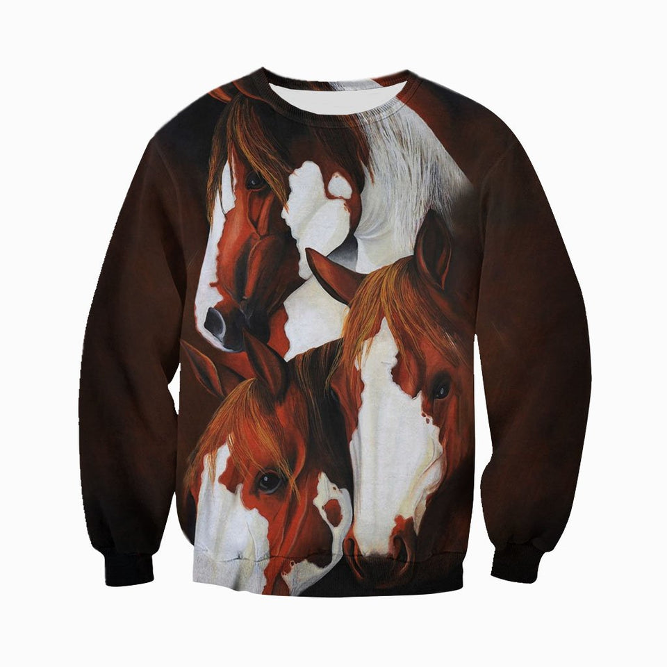 3D All Over Printed Horse Shirts And Shorts DT141110