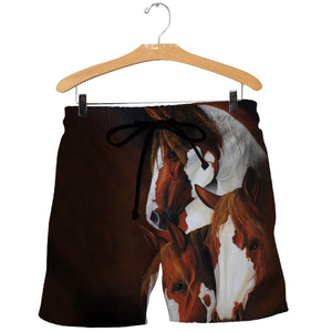 3D All Over Printed Horse Shirts And Shorts DT141110