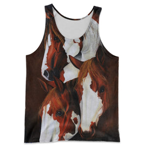3D All Over Printed Horse Shirts And Shorts DT141110