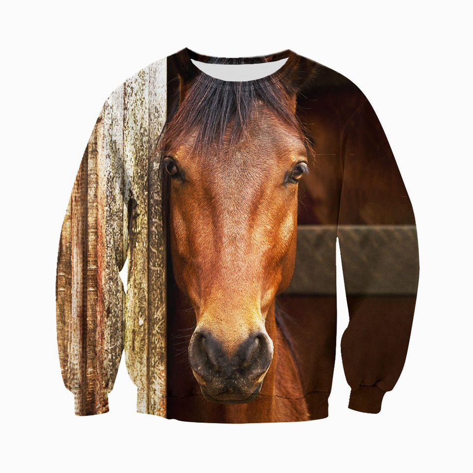 3D All Over Printed Horse Shirts And Shorts DT191101