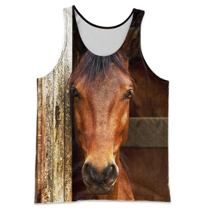 3D All Over Printed Horse Shirts And Shorts DT191101