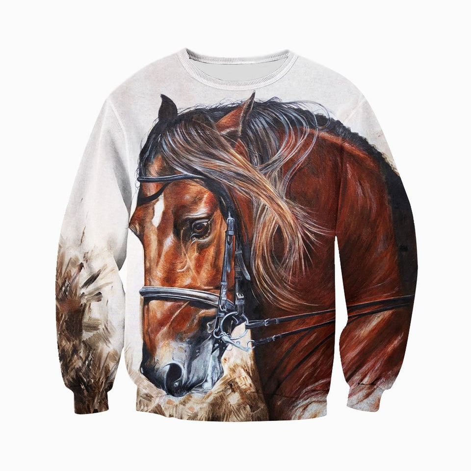 3D All Over Printed Horse Shirts And Shorts DT25061909
