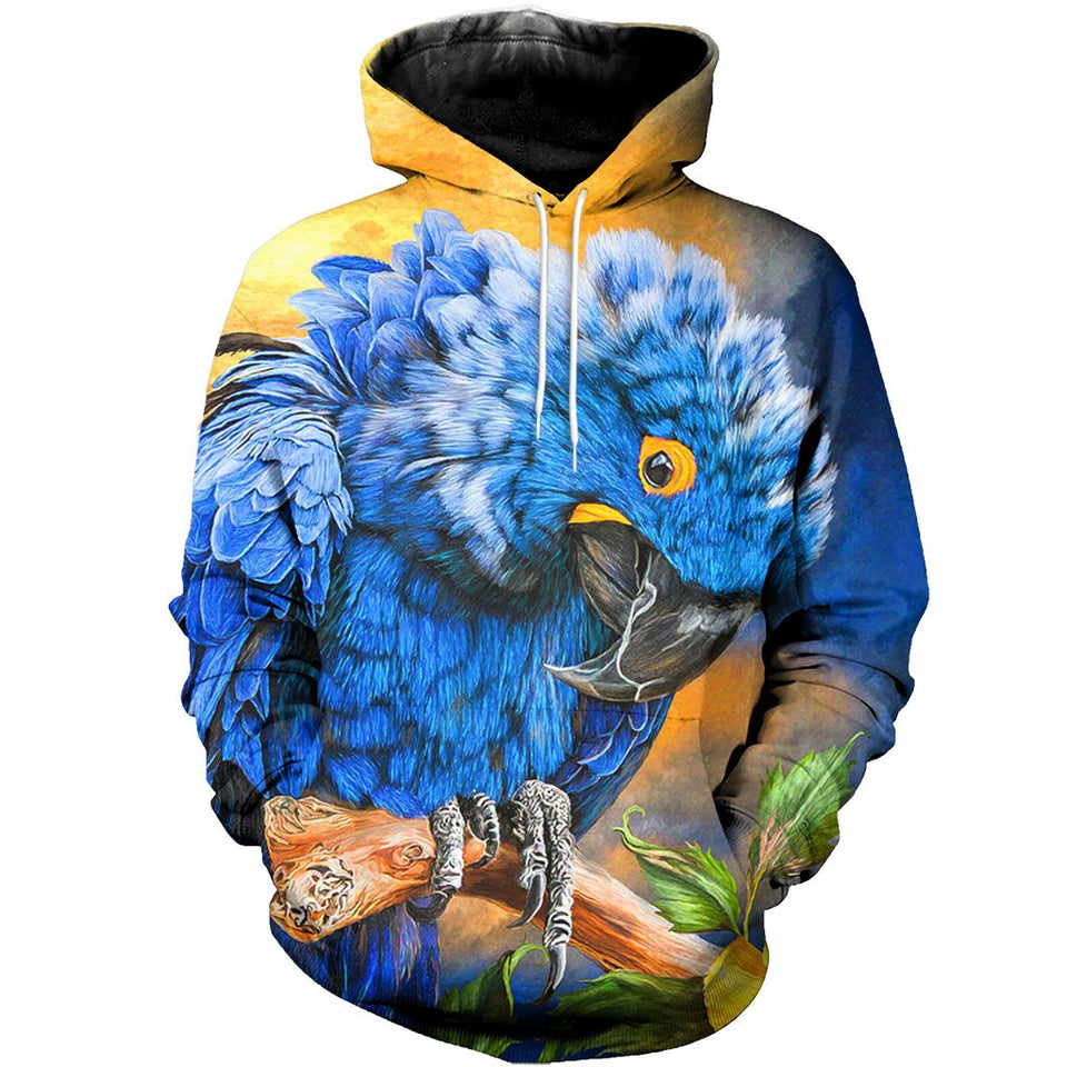 3D All Over Printed Hyacinth Macaw Parrot Shirts And Shorts DT121207
