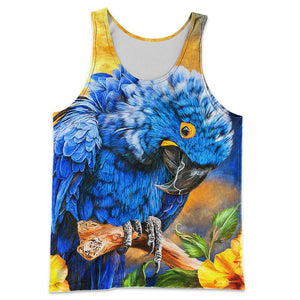 3D All Over Printed Hyacinth Macaw Parrot Shirts And Shorts DT121207