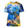 3D All Over Printed Hyacinth Macaw Parrot Shirts And Shorts DT121207