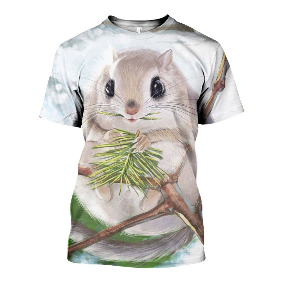 3D All Over Printed Japanese dwarf flying squirrel Shirts And Shorts DT30081908