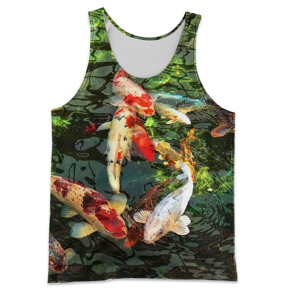 3D All Over Printed Koi Shirts And Shorts DT151209