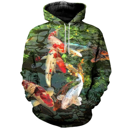 3D All Over Printed Koi Shirts And Shorts DT151209