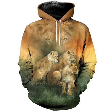 3D All Over Printed Lion Shirts And Shorts DT22031905